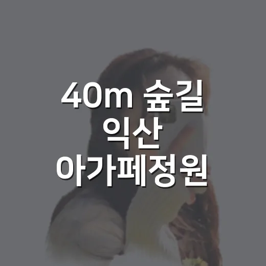 40m 숲길 익산 아가페정원