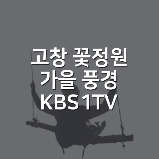 고창 꽃정원 가을 풍경 KBS1TV 소개