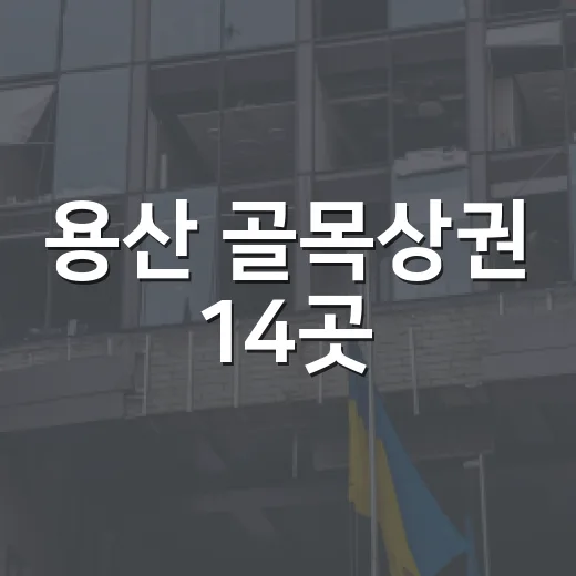 용산 골목상권 14곳