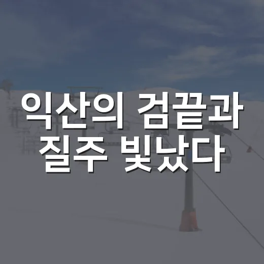 익산의 검끝과 질주 빛났다