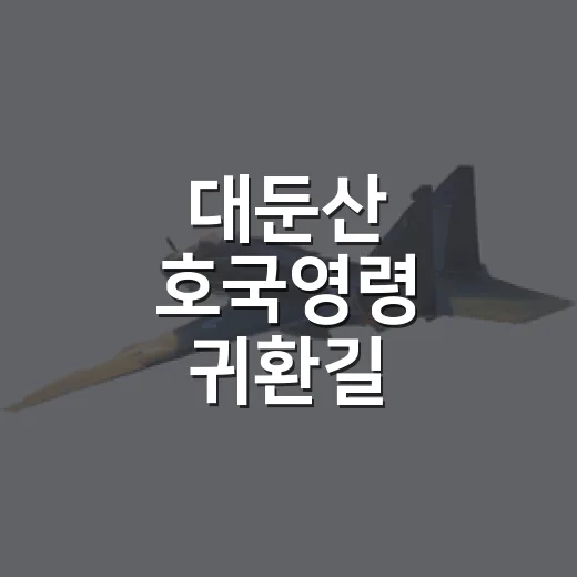 대둔산 호국영령 귀환길