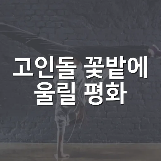 고인돌 꽃밭에 울릴 평화