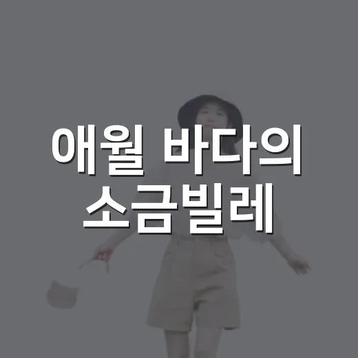 애월 바다의 소금빌레