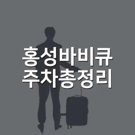홍성바비큐 주차총정리
