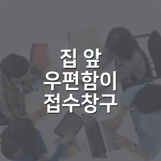 집 앞 우편함이 접수창구