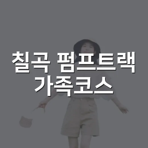 칠곡 펌프트랙 가족코스