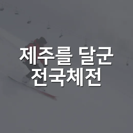 제주를 달군 전국체전
