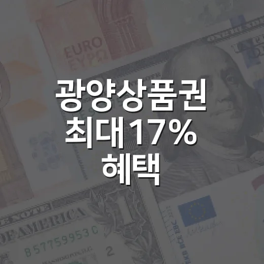 광양상품권 최대17% 혜택