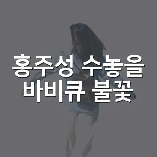 홍주성 수놓을 바비큐 불꽃