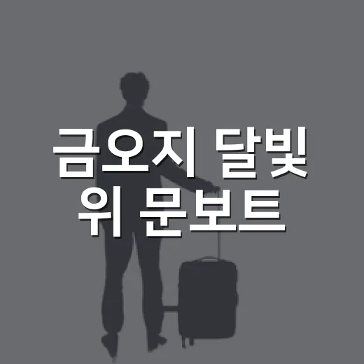금오지 달빛 위 문보트
