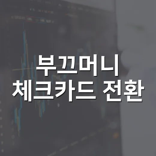 부끄머니 체크카드 전환