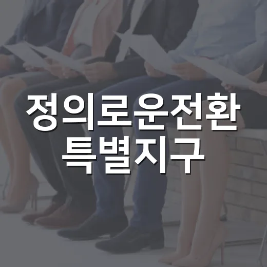 정의로운전환 특별지구, 지정 기준은?