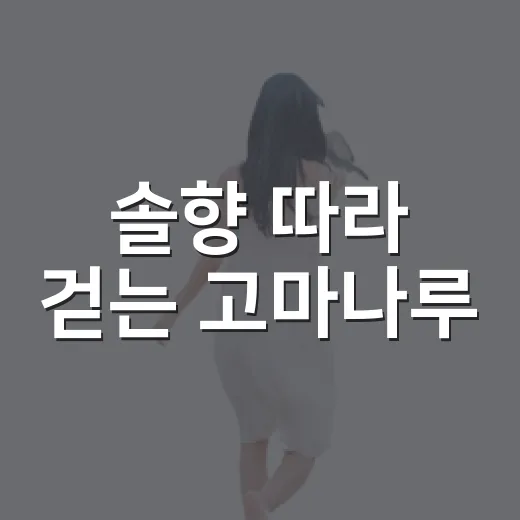 솔향 따라 걷는 고마나루