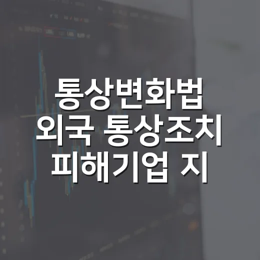 통상변화법 외국 통상조치 피해기업 지원 확대 언제부터