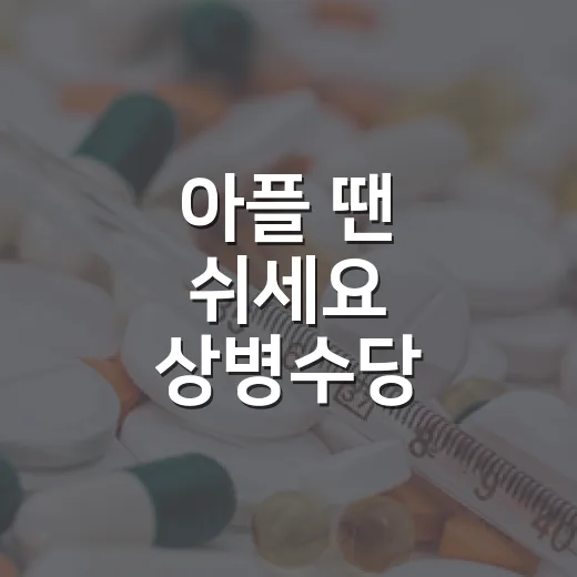 아플 땐 쉬세요 상병수당