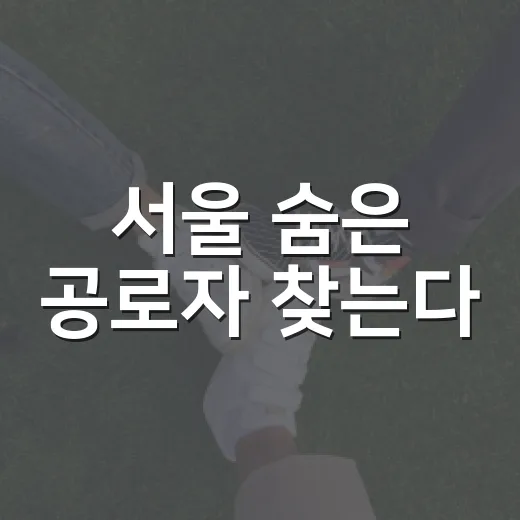 서울 숨은 공로자 찾는다
