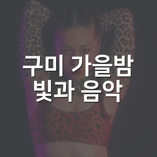 구미 가을밤 빛과 음악