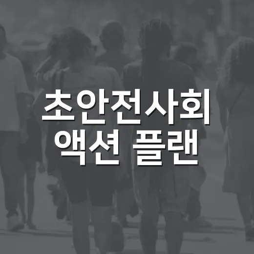 초안전사회 액션 플랜, 사전예방이 핵심