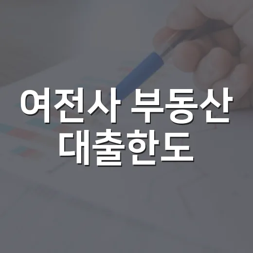 여전사 부동산 대출한도, 30%로 제한