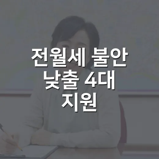 전월세 불안 낮출 4대 지원