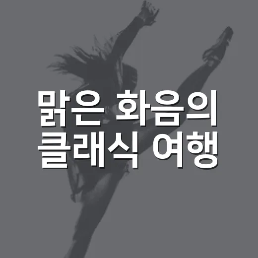 맑은 화음의 클래식 여행