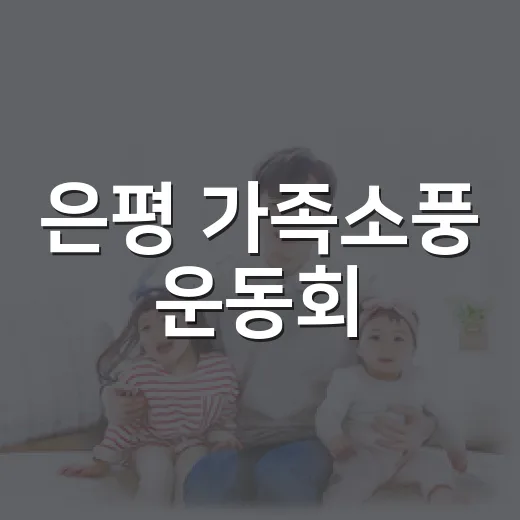 은평 가족소풍 운동회