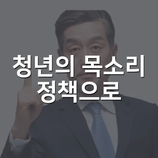 청년의 목소리 정책으로