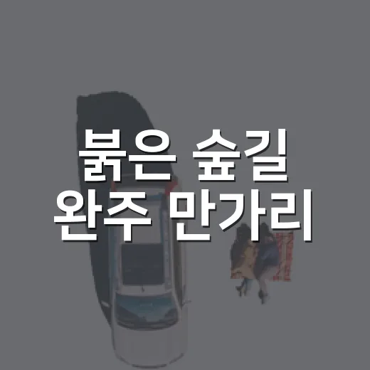 붉은 숲길 완주 만가리