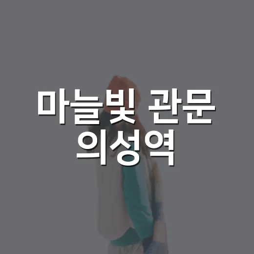 마늘빛 관문 의성역