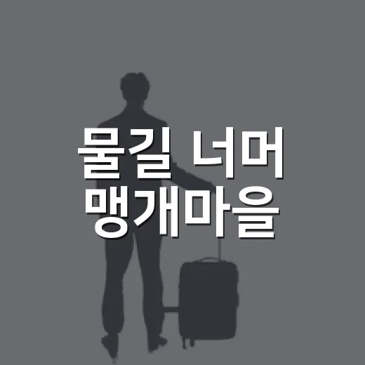 물길 너머 맹개마을