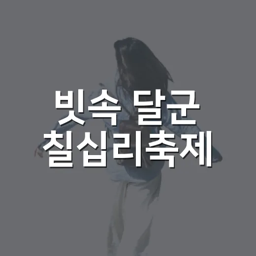 빗속 달군 칠십리축제