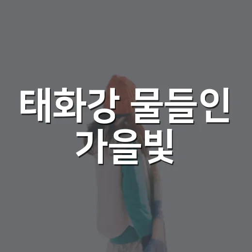 태화강 물들인 가을빛