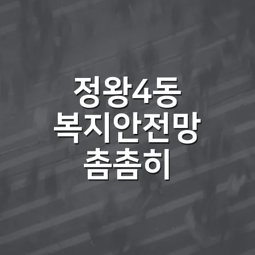 정왕4동 복지안전망 촘촘히