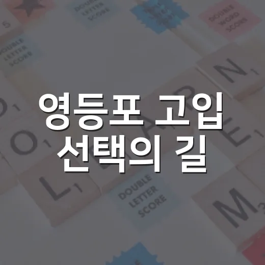 영등포 고입 선택의 길