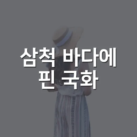 삼척 바다에 핀 국화