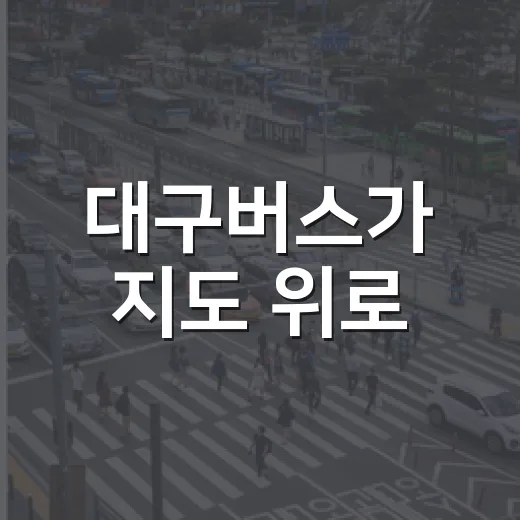 대구버스가 지도 위로
