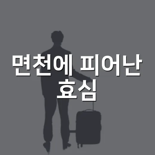 면천에 피어난 효심