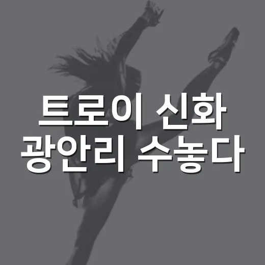 트로이 신화 광안리 수놓다