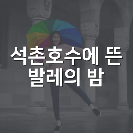 석촌호수에 뜬 발레의 밤