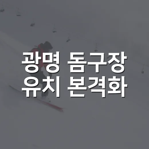 광명 돔구장 유치 본격화