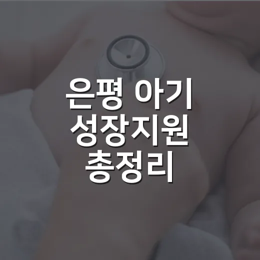 은평 아기 성장지원 총정리