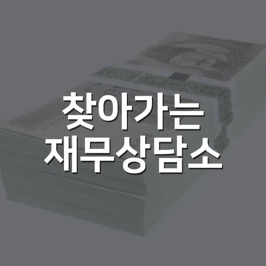 찾아가는 재무상담소, 11월 13일까지 신청