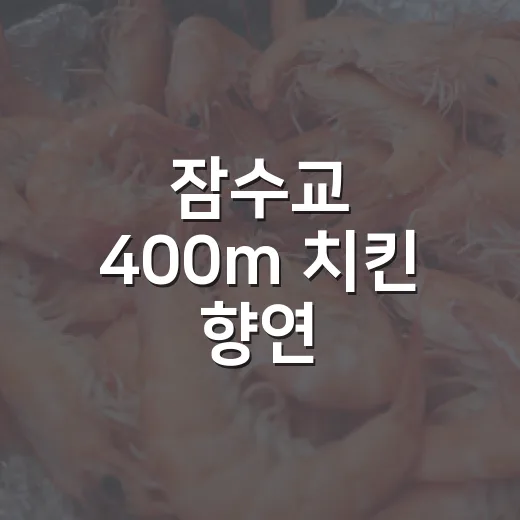 잠수교 400m 치킨 향연