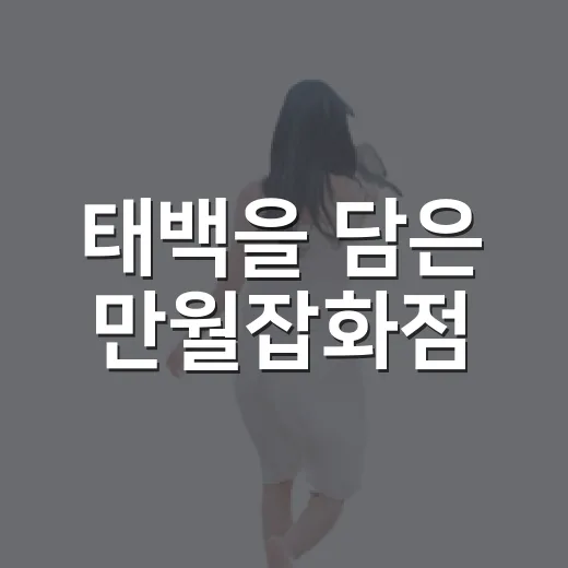 태백을 담은 만월잡화점