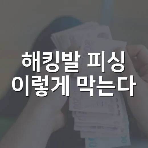 해킹발 피싱 이렇게 막는다