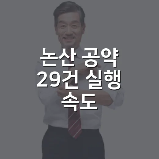 논산 공약 29건 실행 속도