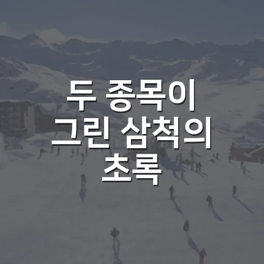 두 종목이 그린 삼척의 초록