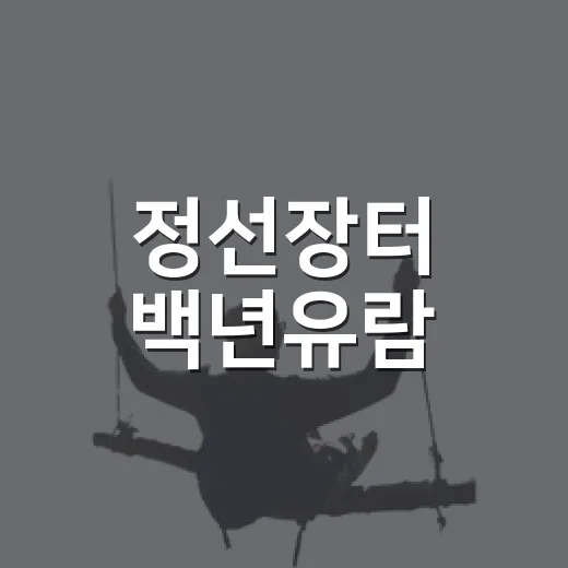 정선장터 백년유람