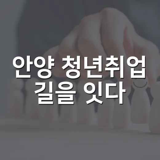 안양 청년취업 길을 잇다