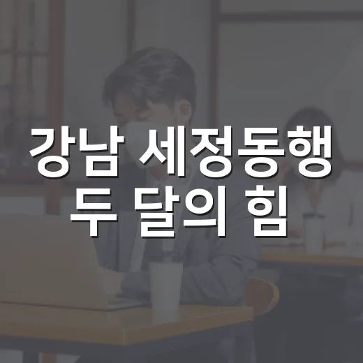 강남 세정동행 두 달의 힘